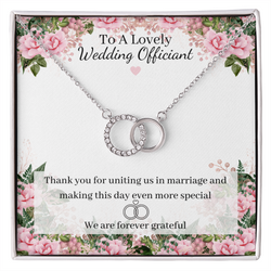 Wedding Officiant Gift - Double Hoop Necklace