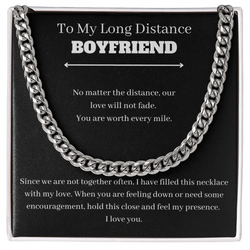 Long Distance Boyfriend Chain Necklace
