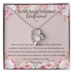 Beautiful Heart Necklace For Long Distance Girlfriend