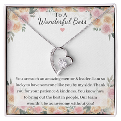 Beautiful Heart Necklace For Your Boss