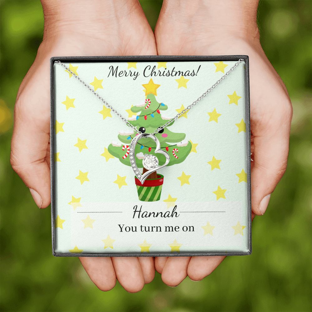 Heart Necklace - Merry Christmas, You Turn Me On