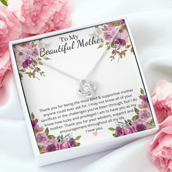 Beautiful Love Knot Pendant Necklace For Your Mother