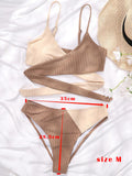 Lauri Criss Cross Ribbed Bikini Set