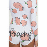 Peachy Romper Booty Pajamas