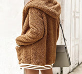 Fluffy Fleece Oversized Hooded Coat
