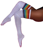 Sexy Rhinestone Sparkle Thigh High Socks