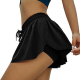 Drawstring Shorts Under Skirt