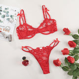 Sweetheart Mesh Lingerie Set