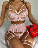 Nadia Sexy Lace Frills Lingerie Set