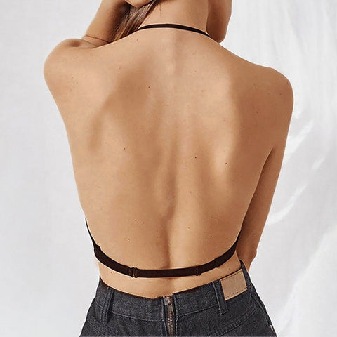 No Show Backless Sexy Lace Push Up Bra