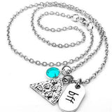 BFF Pizza Party Friendship Necklace