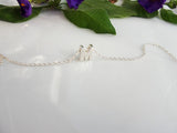 Tiny Monogram Letter Necklace - SILVER