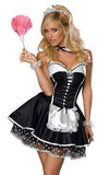 Sexy Corset French Maid Polka Dot Costume