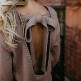 Bow Tie Back Sweater