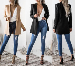 Fitted Casual Blazer Jacket