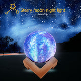 Galaxy Moon Colorful 16 Colors Lamp