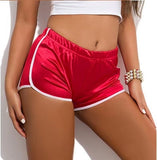 Sexy Silky Booty Shorts With Side Stripe