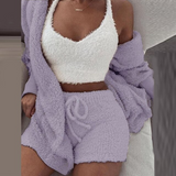 Lovely Teddy Fleece Outfit - Wear as Pajamas or going out